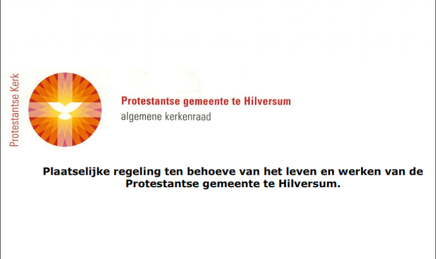 Plaatselijke regeling PgH wordt geactualiseerd