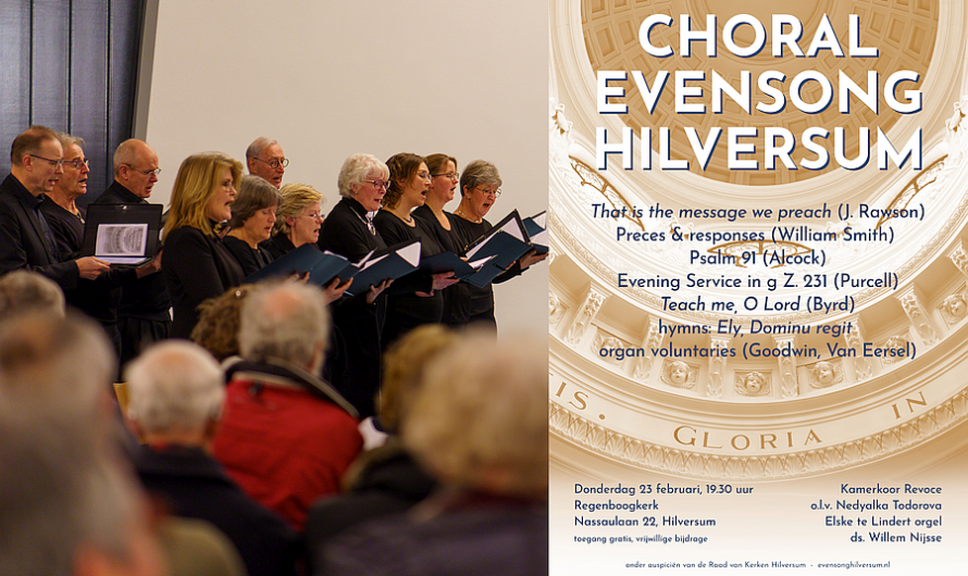 Choral evensong wederom in Regenboogkerk