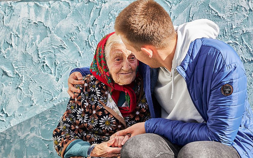 Diakenen collecteren voor Moldavië