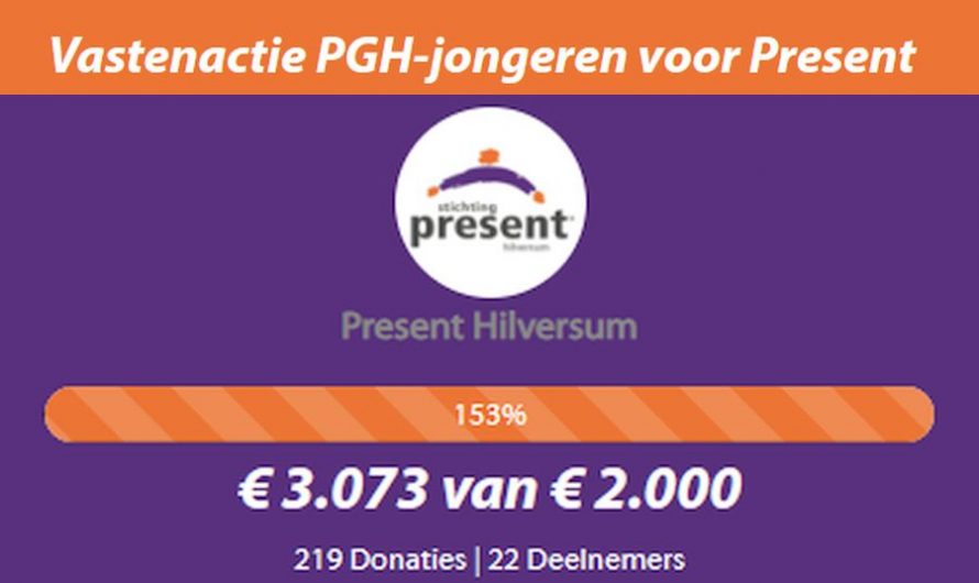 Vastenactie jongeren levert ruim 3.000 euro op