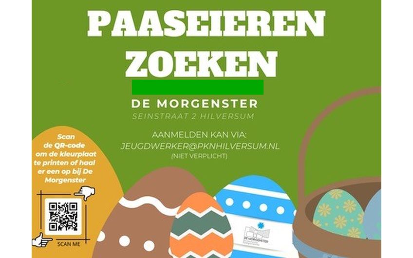 Paaseieren zoeken rond De Morgenster