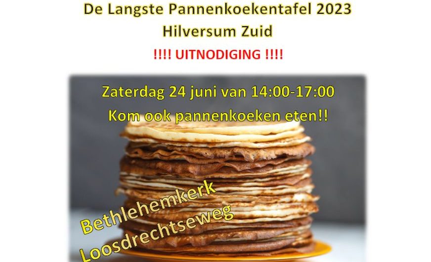 Pannenkoeken eten in de Bethlehemkerk
