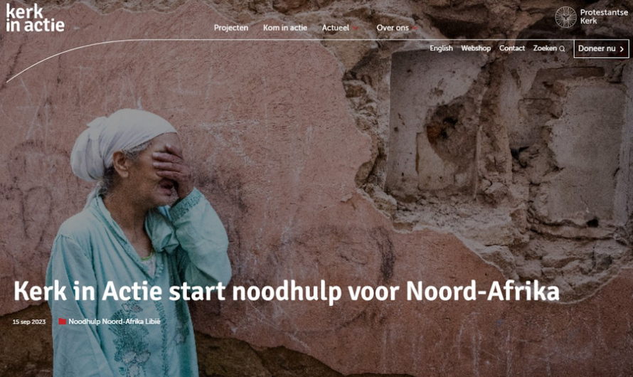 Gebed en noodhulpactie voor Noord-Afrika