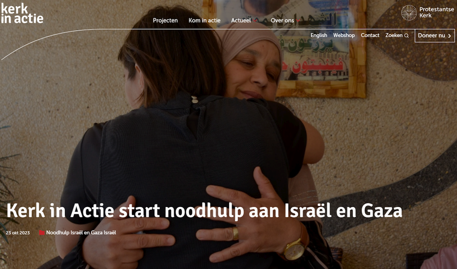 Kerk in Actie: noodhulp aan Israël en Gaza