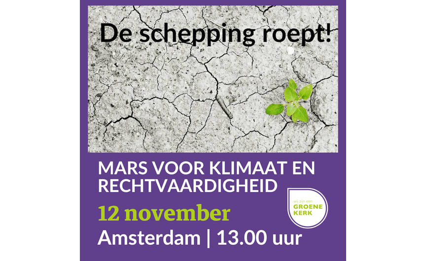 Groene kerken doen mee aan de Klimaatmars